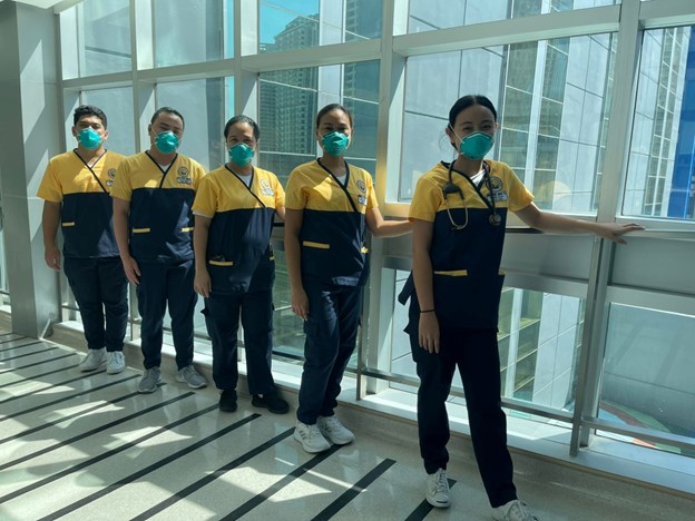 INP students during their hospital tour and orientation at Makati Medical Center