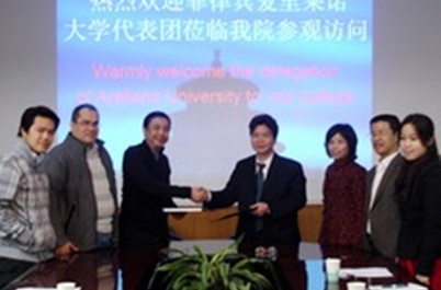 AU officers, headed by Vice-President for International Programs Mario F. Sales, with officers of Guangxi Agricultural Vocational and Technical College during the renewal of the MOA for the Business English Program.